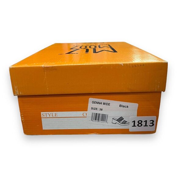 NWT Miz Mooz Genna Sandal in Black, Size 38 Wide or 7.5-8 Wide US - Picture 8 of 9